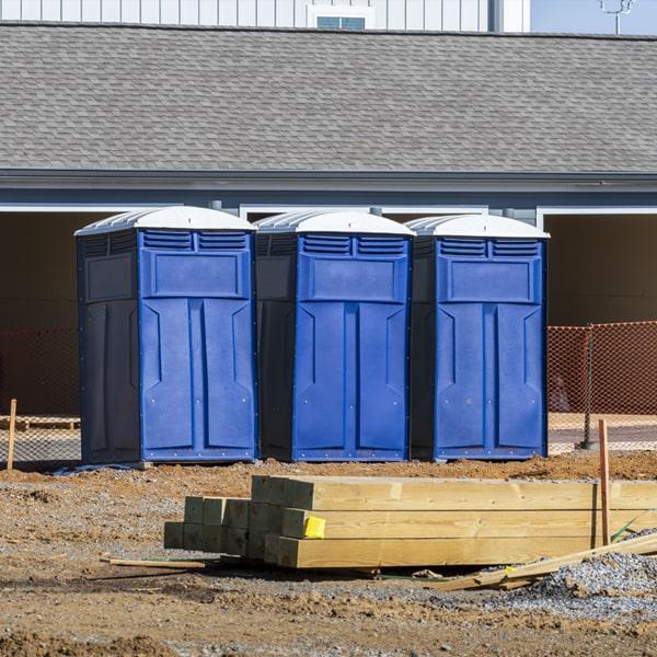 Heavy-duty construction site porta potty in Eureka, California