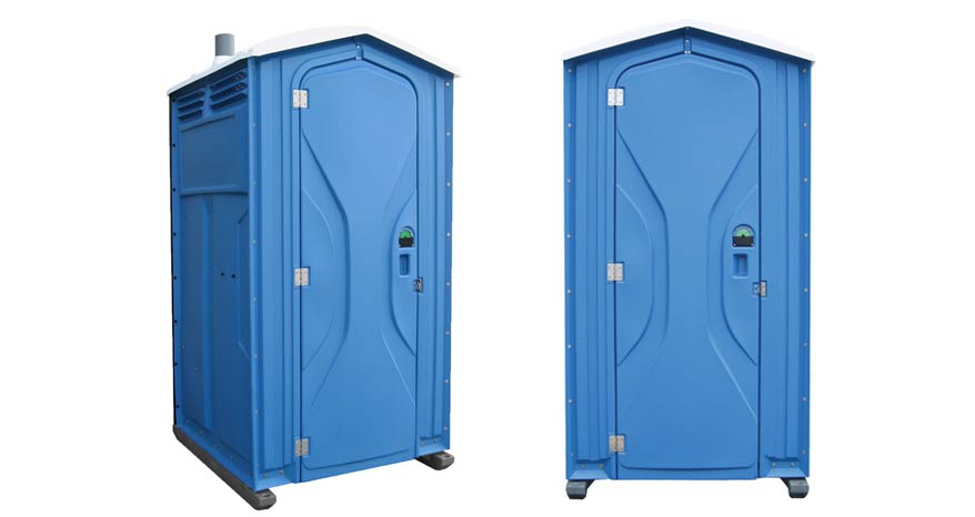 Long-term porta potty units on site in Eureka, California